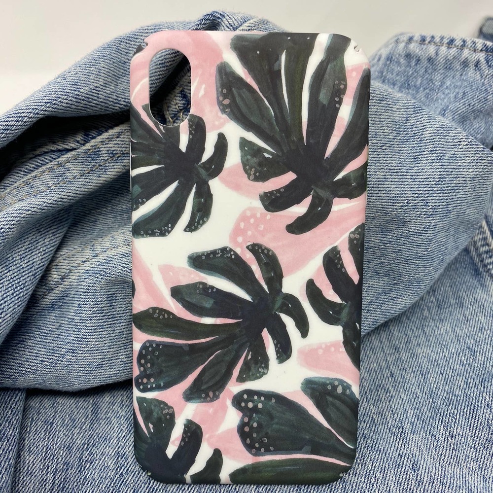 iPhone 7/8 Plus Case Pink Green Tropical